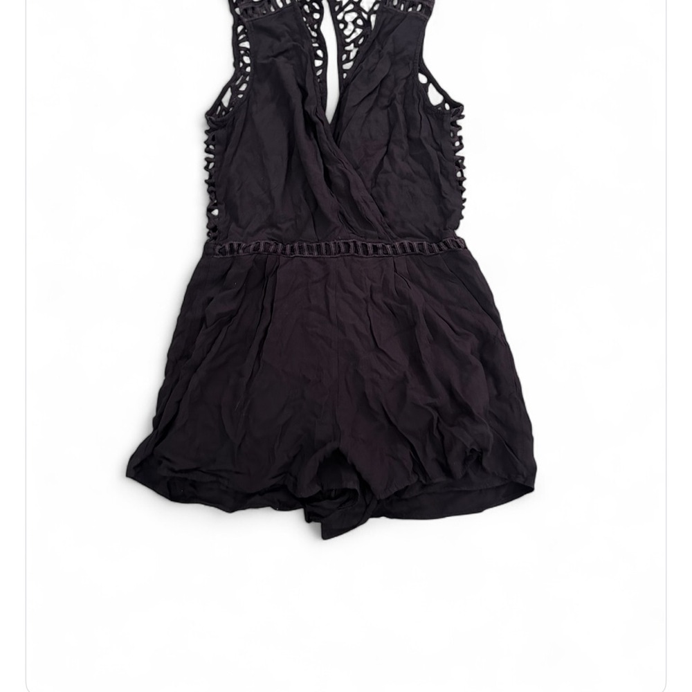 Deep plum Sleeveless Romper